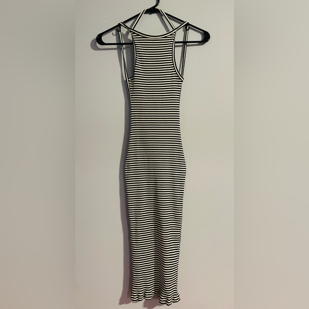 Mustard Seed stretchy low back, strap dress size small